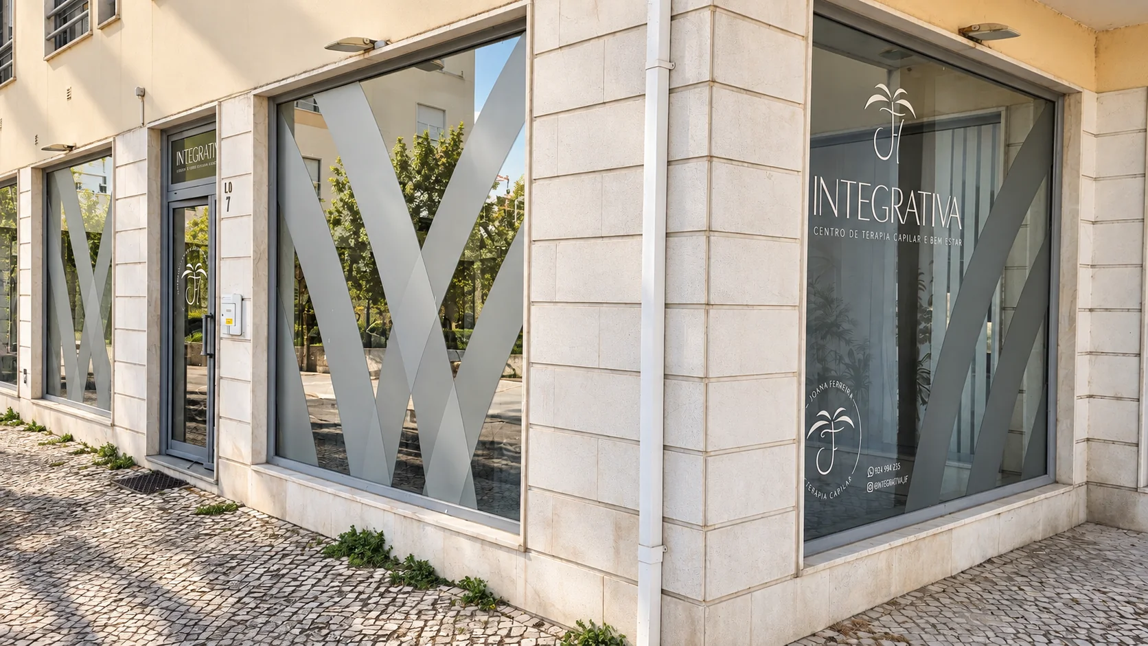 Vista exterior ampla da Integrativa e da sua localização